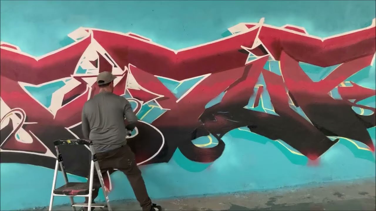 L.A. Graffiti Paint Out (RAW)  BUSTER / DEWEY / SPIRO / FEDUP / RISE / FUEGO / SKIL - Graffiti Art