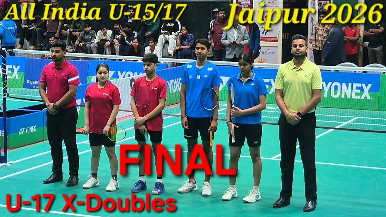 💥FINAL💥U17 X-Doubles, Vedant/Shubhangi Vs Abheek/Aaradhya, All India Jaipur Jan 2026