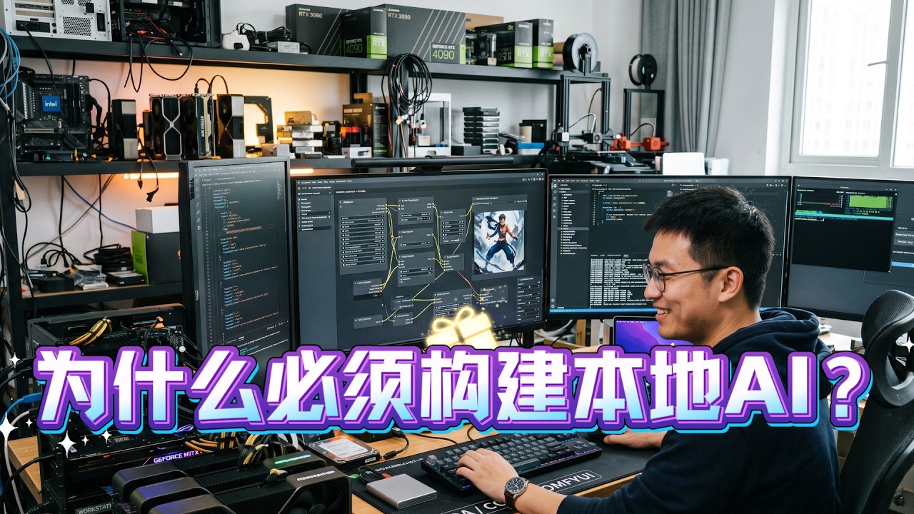为什么要构建本地AI工作流？在线AI贵，有审查，无法锁定稳定工作流，数据有泄露风险！无论是LLM还是ComfyUI，自建AI都是稳定量产的前提！