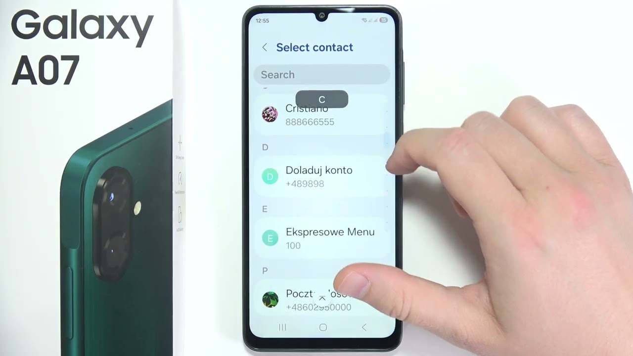 Samsung A07: How to Assign Speed Dial Numbers