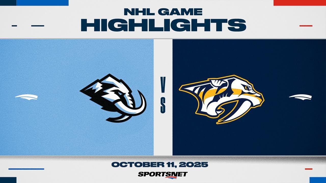 NHL Highlights | Mammoth vs. Predators - October 11, 2025
