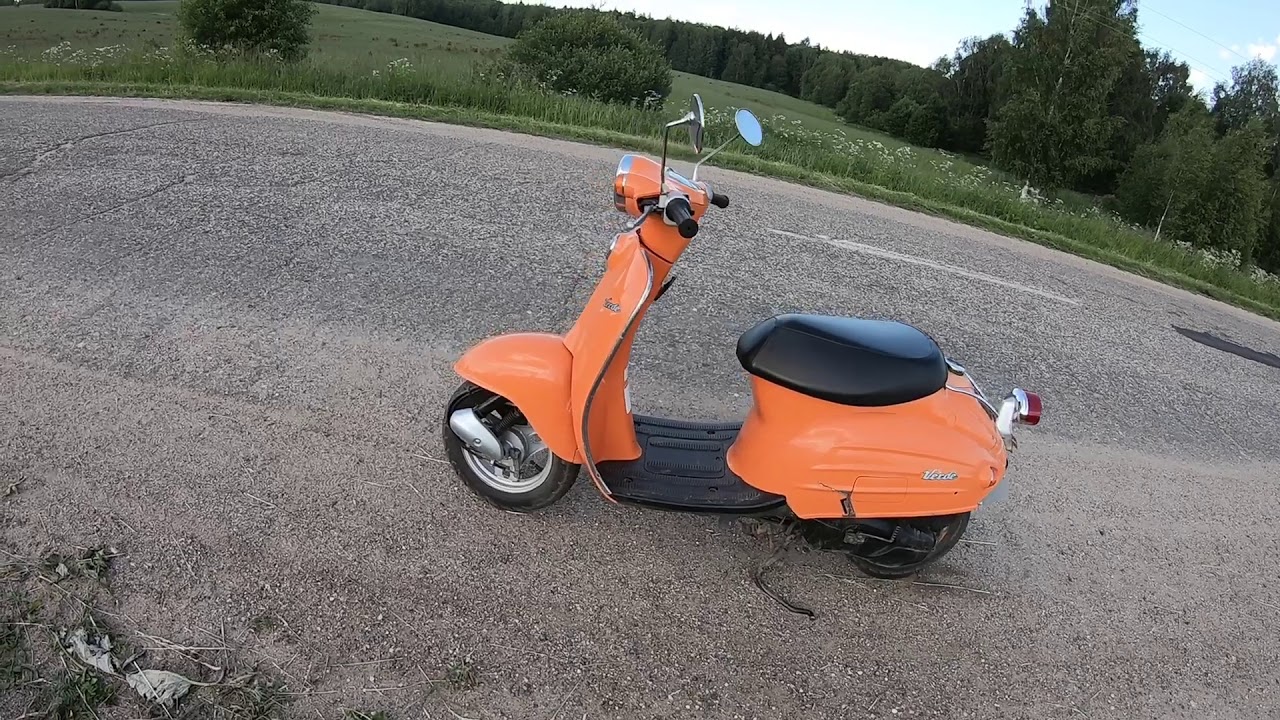 15-летний скутер Suzuki почти Vespa,отзыв #скутер#verde#hondadio#питбайк#погоняотдпс