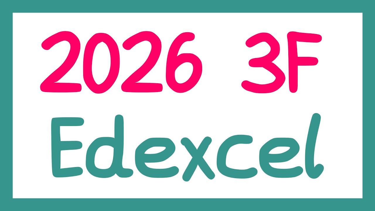 GCSE MATHS 2026 EDEXCEL 3F PRACTICE PAPER