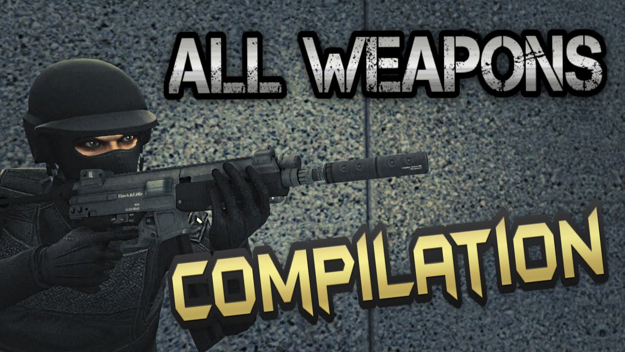 GTA 5 - Random weapons compilation [Free Aim]