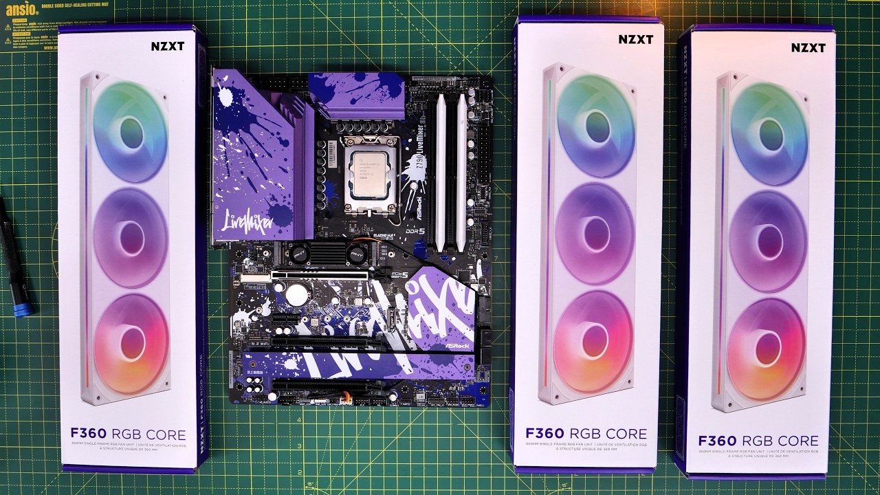 How to wire NZXT F Series RGB Core single frame fans (F360/F240 RGB Core fans) UPDATED!