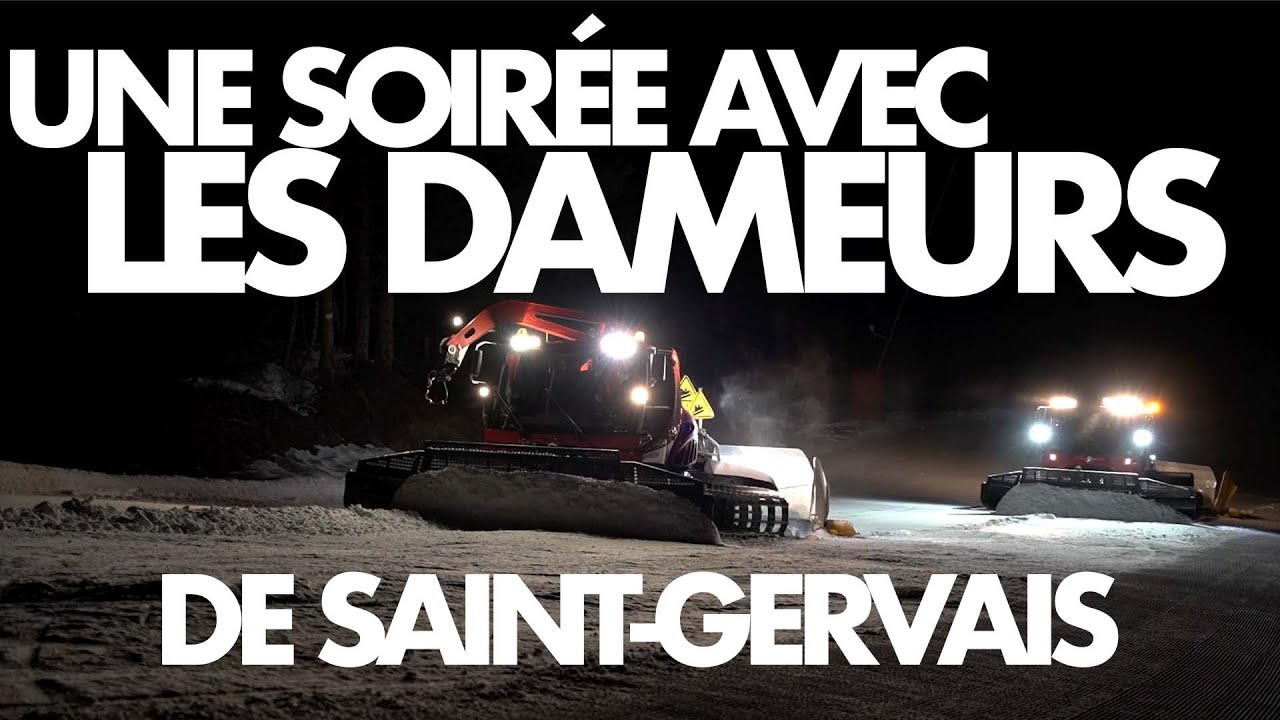 Une soir&eacute;e de damage sur le domaine skiable de Saint-Gervais Mont-Blanc