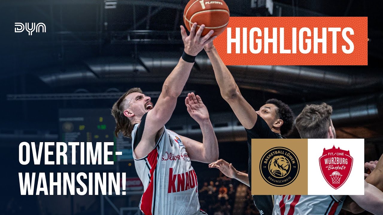 Highlights: Basketball Löwen Braunschweig - FIT/One Würzburg Baskets |easyCredit BBL |Dyn Basketball