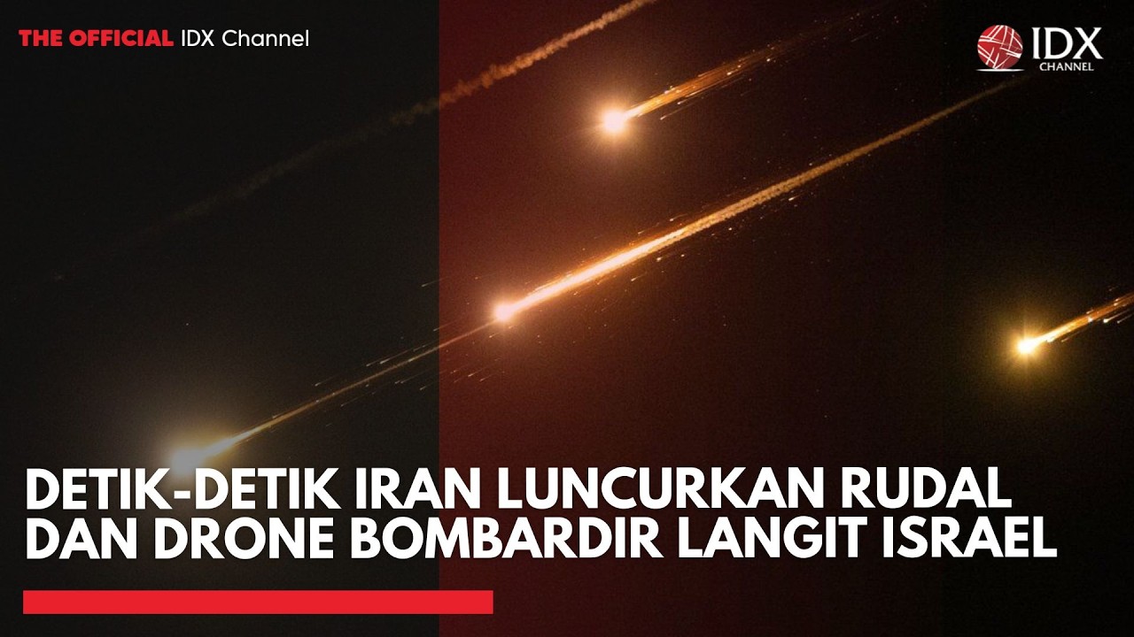 Detik-Detik Iran Luncurkan Rudal dan Drone Bombardir Langit Israel | IDXC UPDATE