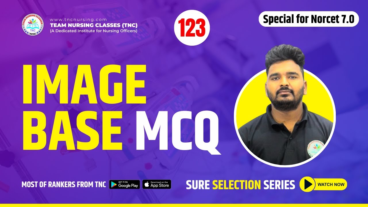 Image base MCQ NORCET 7.0 SPECIAL ||  By RN Sir AIIMS JODHPUR #tncnursing