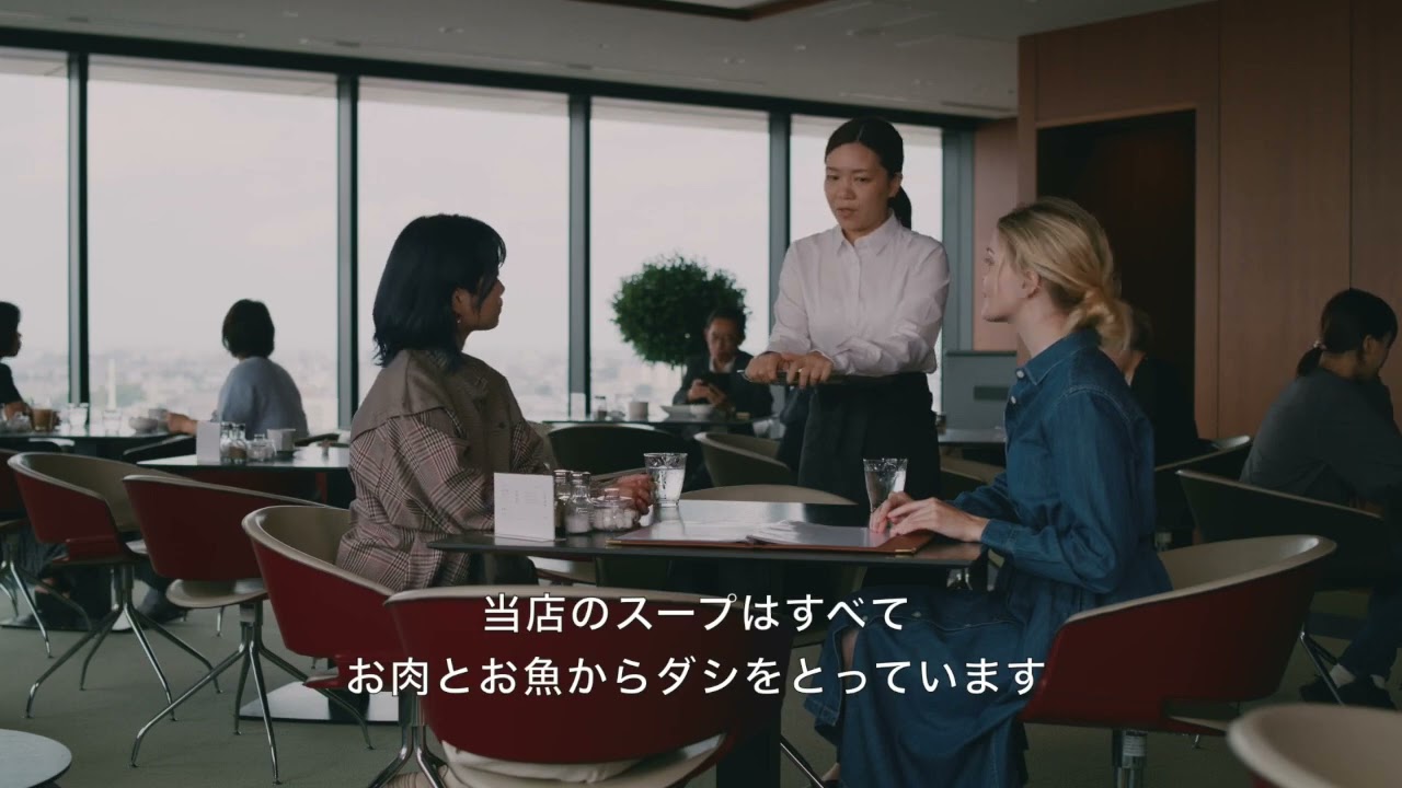 第三者返答　カフェ接客シーン(51秒)