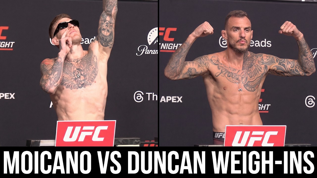 UFC Vegas 115 Weigh-Ins: Renato Moicano vs Chris Duncan