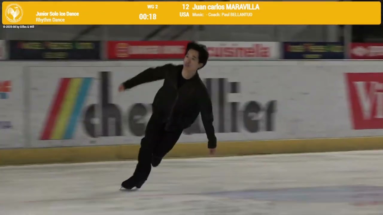 Juan Carlos Maravilla - Solo Ice Dance International 2025 Epinal, France Rhythm Dance