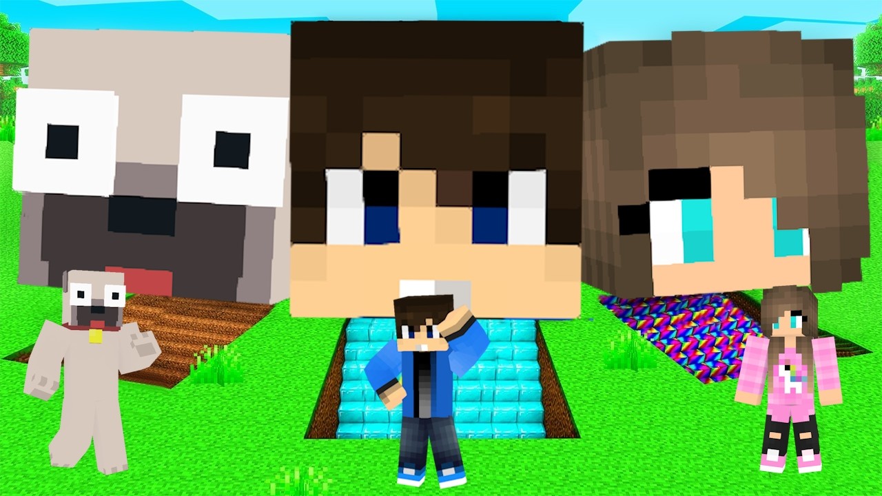 F&Ouml;LDALATTI FEJ B&Aacute;ZIS Csata a Minecraftban!