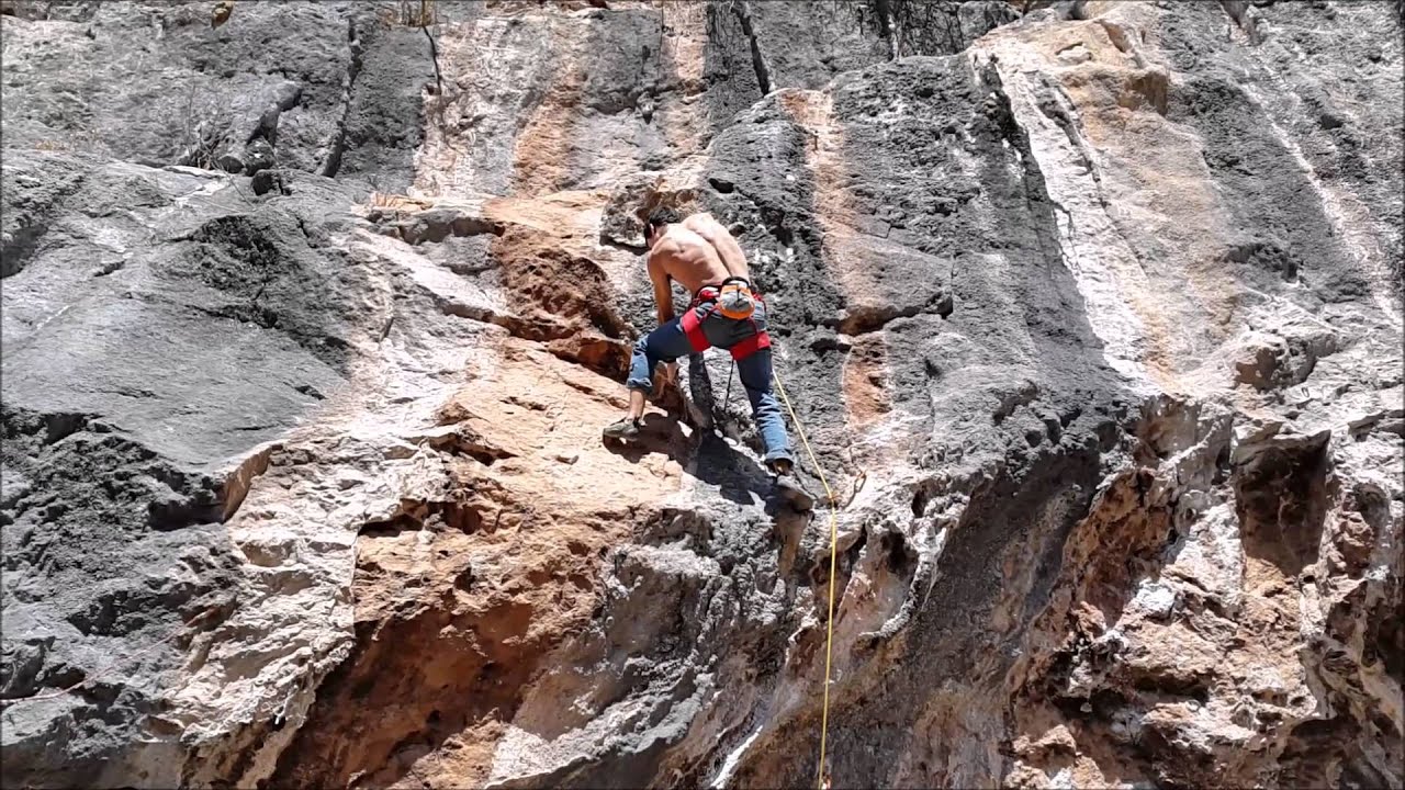 Sending 'Citius, altius, fortius' 8a (7c+) in Montgrony