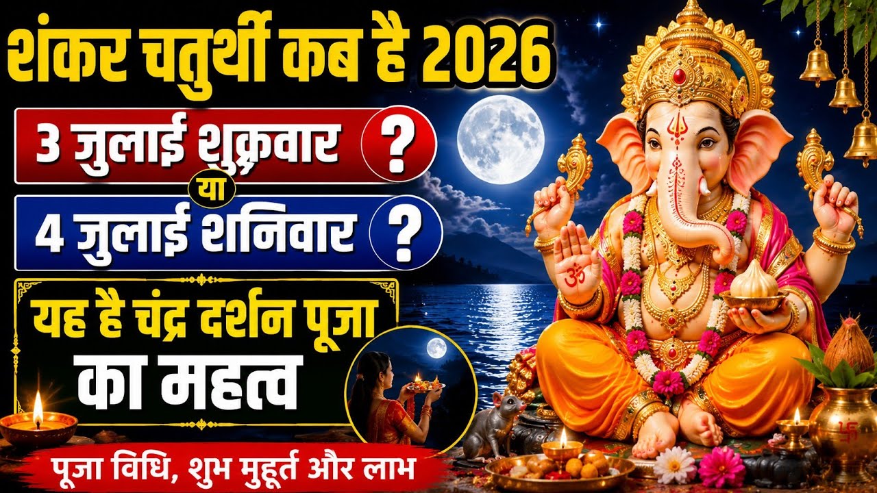 When is Sankashti Chaturthi 2026 | Ganesh Chaturthi July 2026 Ganesh Sankashti Chaturthi July 2026
