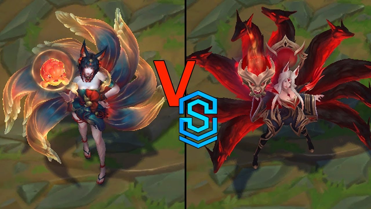 After Hours Spirit Blossom Springs Ahri VS Immortalized Legend Ahri
