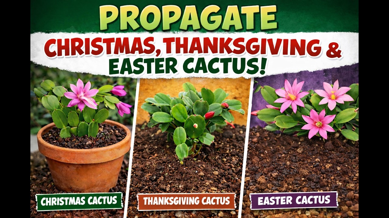 Propogating Christmas, Easter and Thanksgiving Cactus