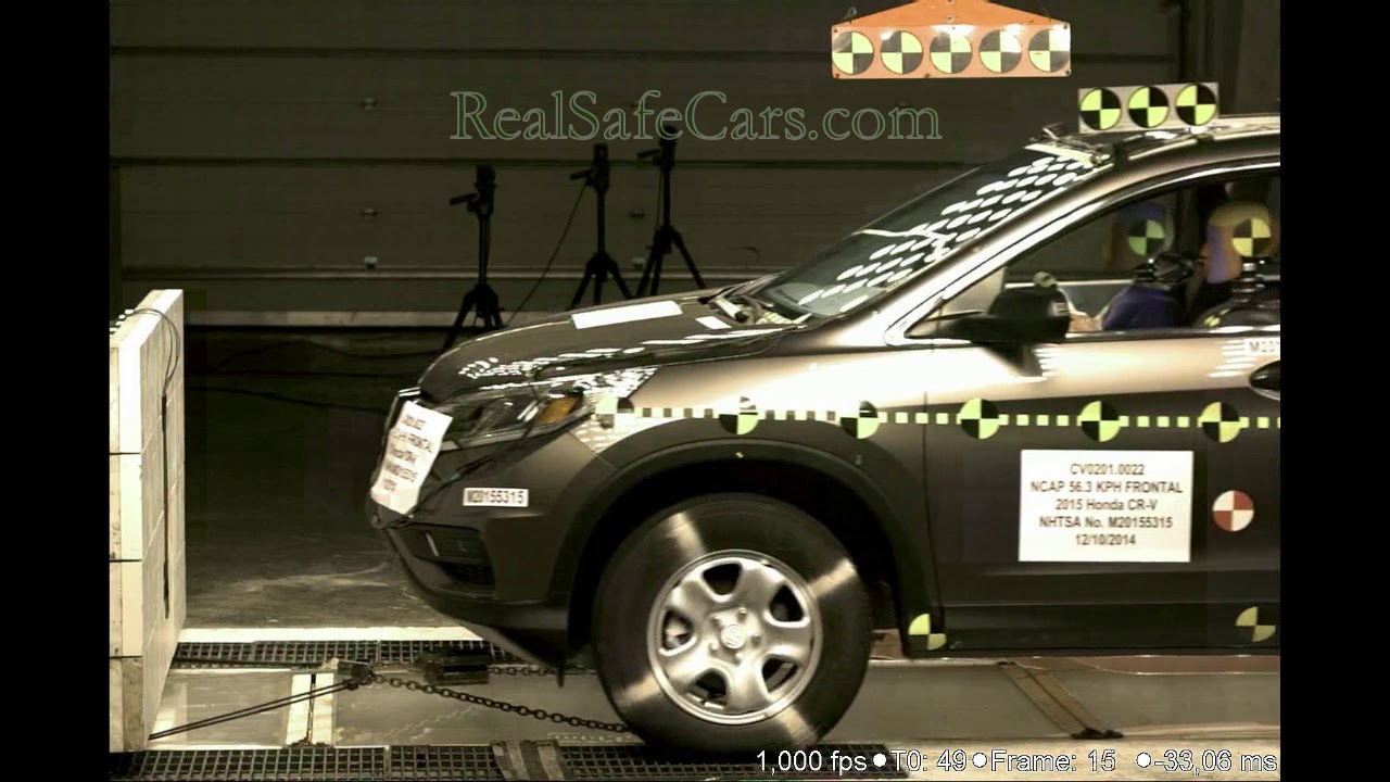 Honda CR-V (2015-2016) Crash Tests (Side-Pole, Front, Side)