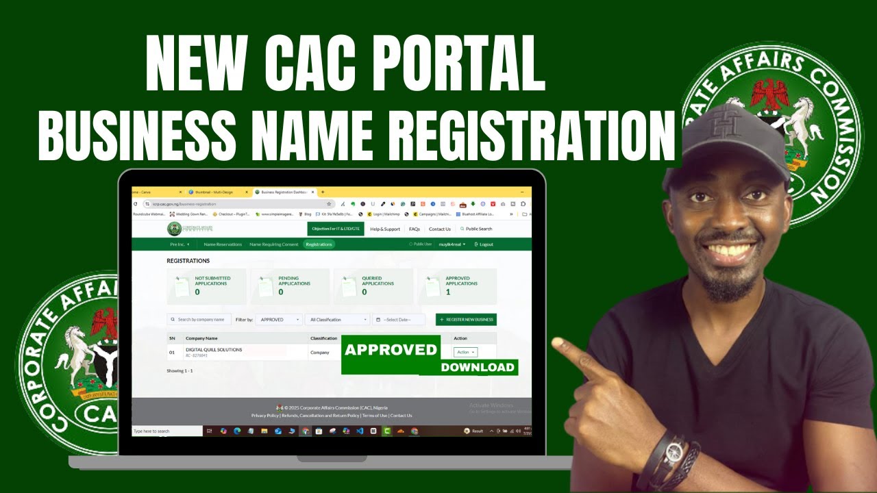 COMPLETE CAC Business Name Registration on the New ICRP Portal (Updated)