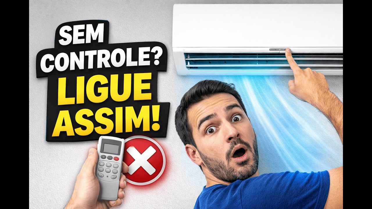 Como LIGAR o AR-CONDICIONADO sem CONTROLE (Funciona na Hora!)