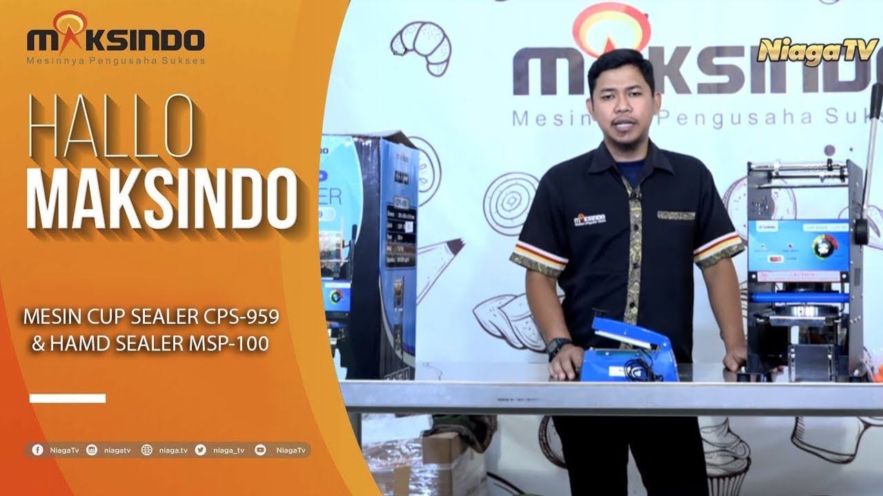 Mesin Cup Sealer CPS-959 & Hamd Sealer MSP-100 Maksindo