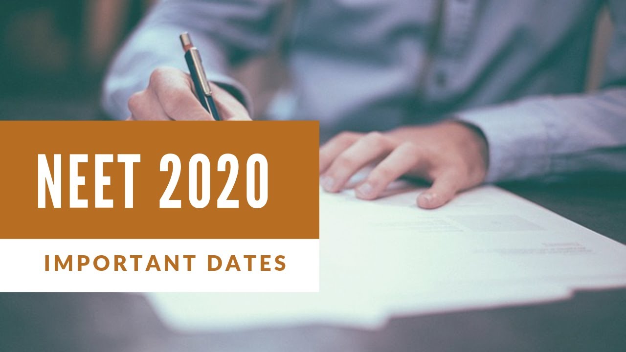 Important Dates for NEET 2020 (in Tamil)