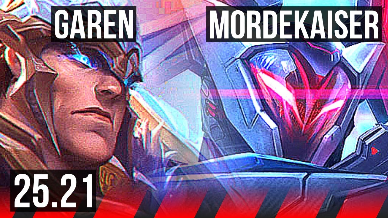 GAREN vs MORDEKAISER (TOP) | 38k DMG | NA Challenger | 25.21