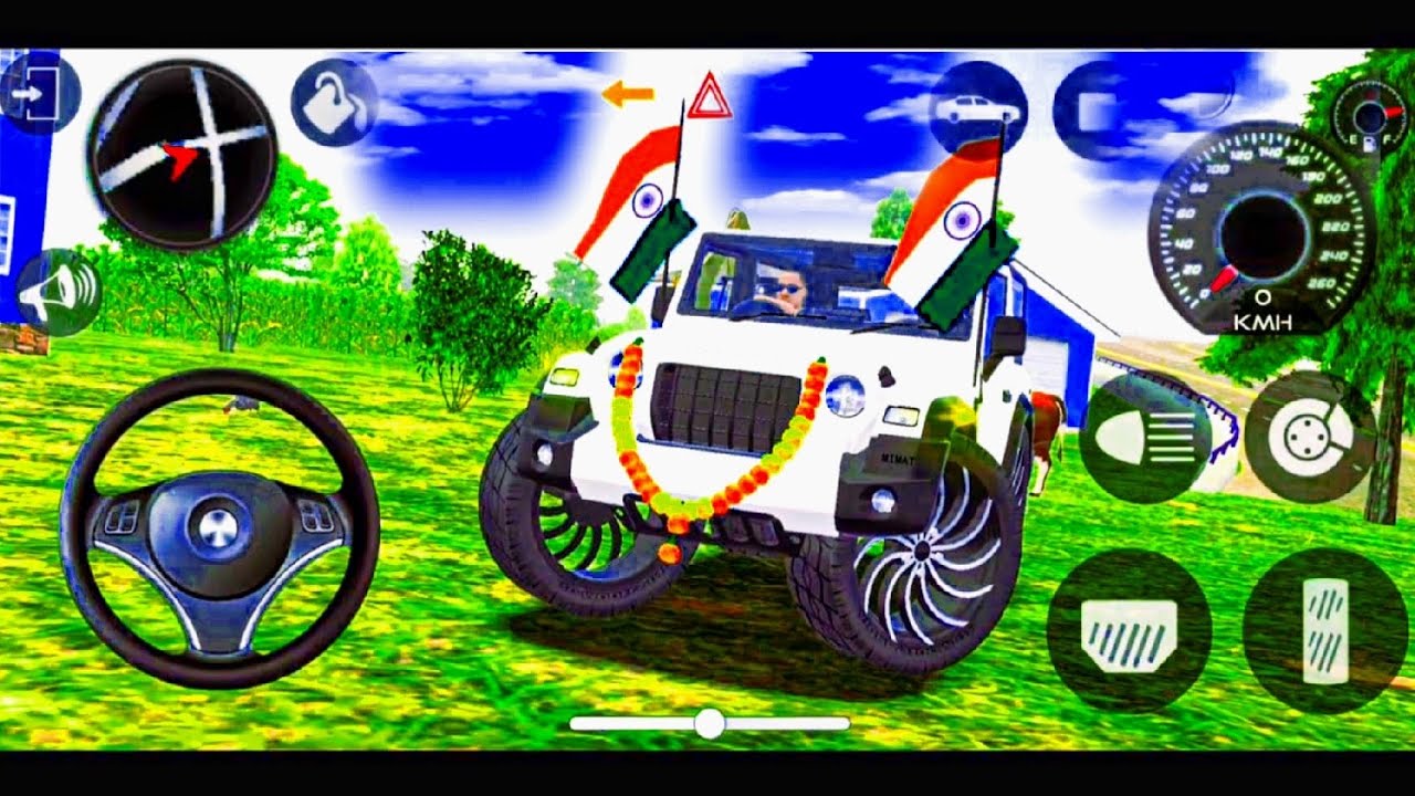 Modified Mahindra Thar😈Games:Indian White Thar (Gadi Wala Games) Car Game Android Game - #2025