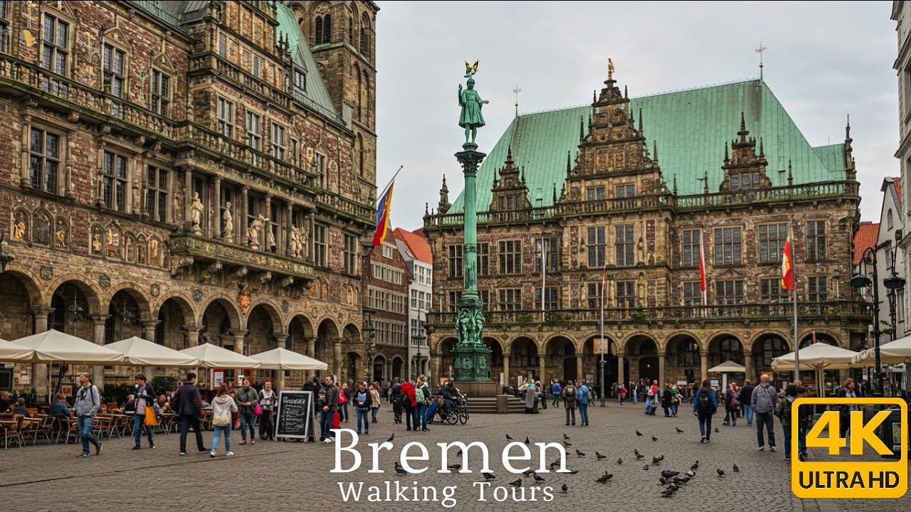 Experience Bremen Germany in Stunning 4K Ultra HD Walking Tour