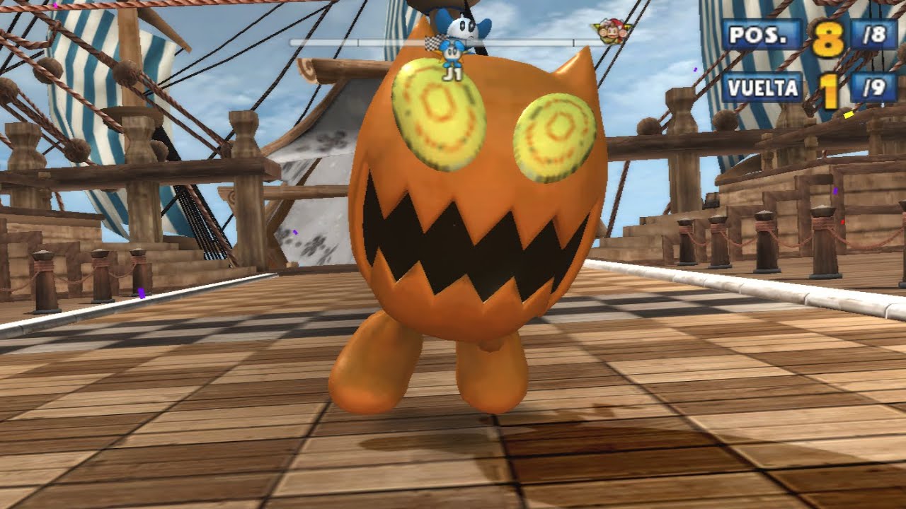 Sonic & SEGA All-Stars Racing Monkey Target but KapuKapu is the one that runs