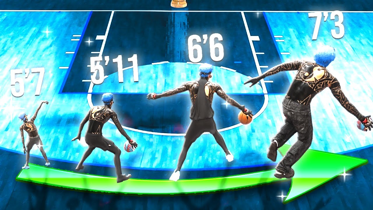 I played at Every HEIGHT in the 1v1 STAGE on NBA2K22