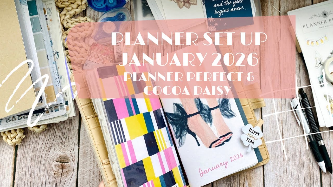 (🇺🇸English edt) 2026 January Planner Perfect Set up l Standard TN using Cocoa Daisy Jan Kit | Part 1