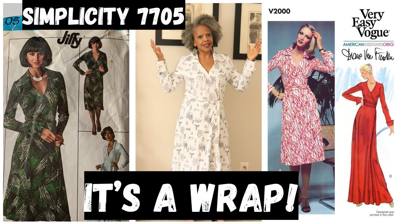 FORCED TO MAKE A MUSLIN:  ADVANTAGES AND DISADVANTAGES #sewing #Simplicity7705 #diywrapdress #S7705