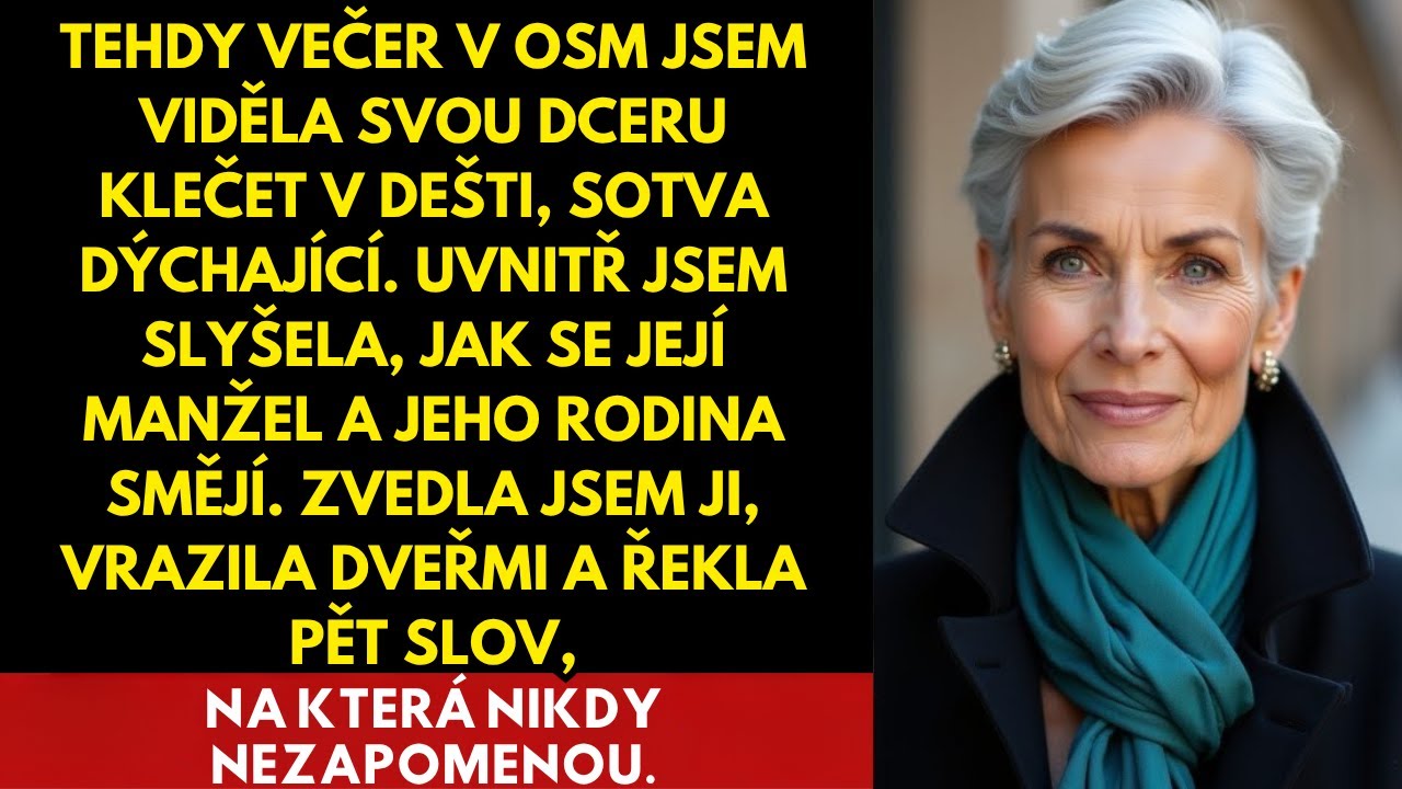 Můj zeť nechal mou těhotnou dceru klečet v dešti, protože si koupila šaty… Jen jsem řekla…