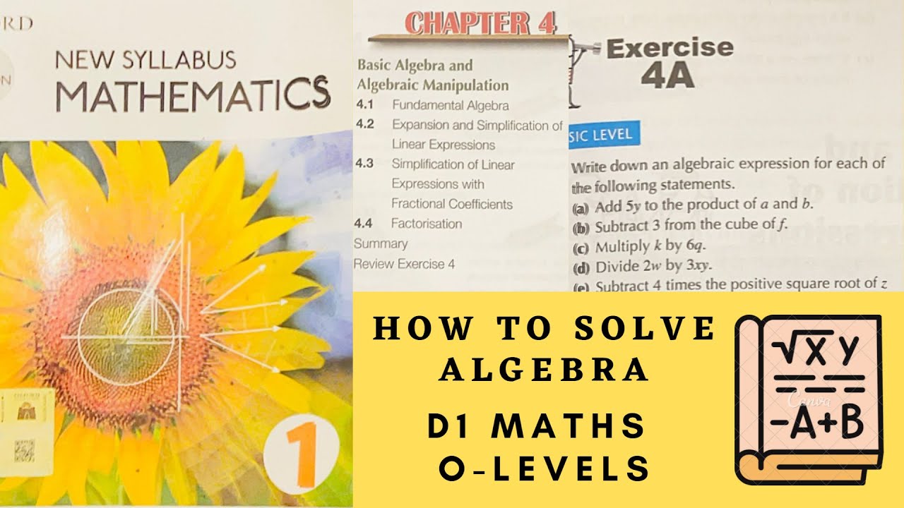 D1 Math book Solution | D1 Solution Algebra | #igcsemaths