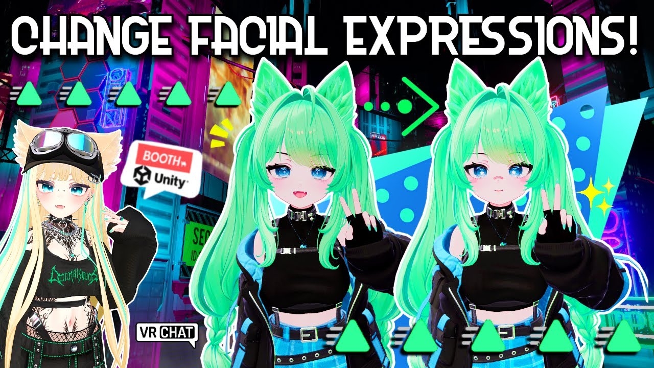 Change Facial Expressions & Gesture Animations!  - VRChat Booth Model Avatar Tutorial