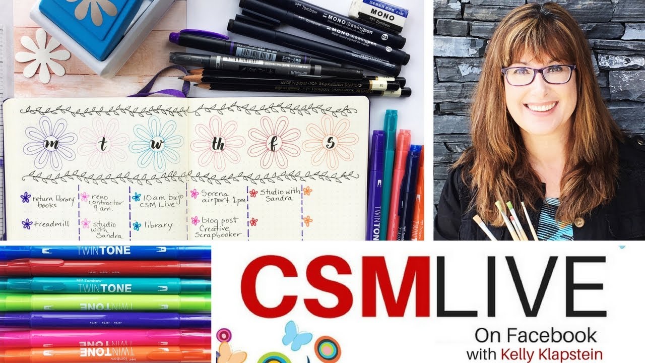 CSMLIVE - HOW TO tutorials with Kelly Klapstein - Bullet Journaling