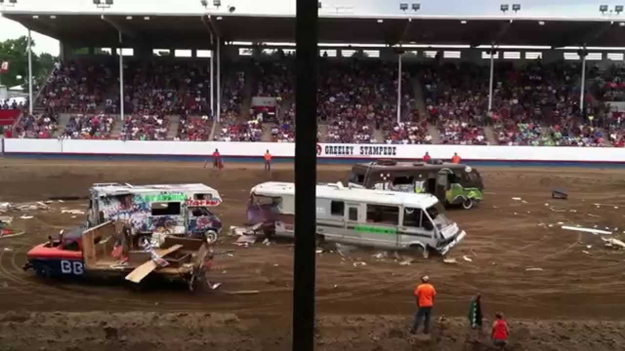 Greeley Stampede RV Demolition Derby 2014