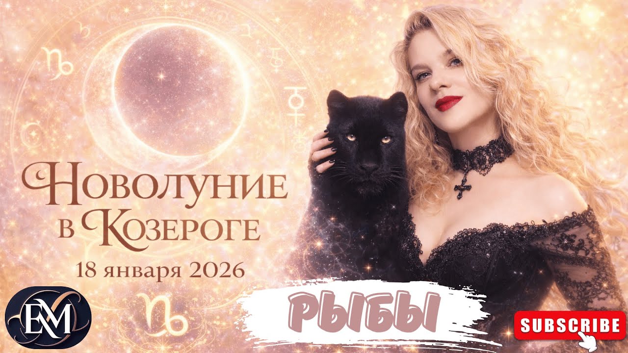 РЫБЫ - НОВОЛУНИЕ В КОЗЕРОГЕ 18 ЯНВАРЯ 2026 #НОВОЛУНИЕ #ГОРОСКОП #АСТРОЛОГИЯ #ЕЛЕНАМИНА #РЫБЫ