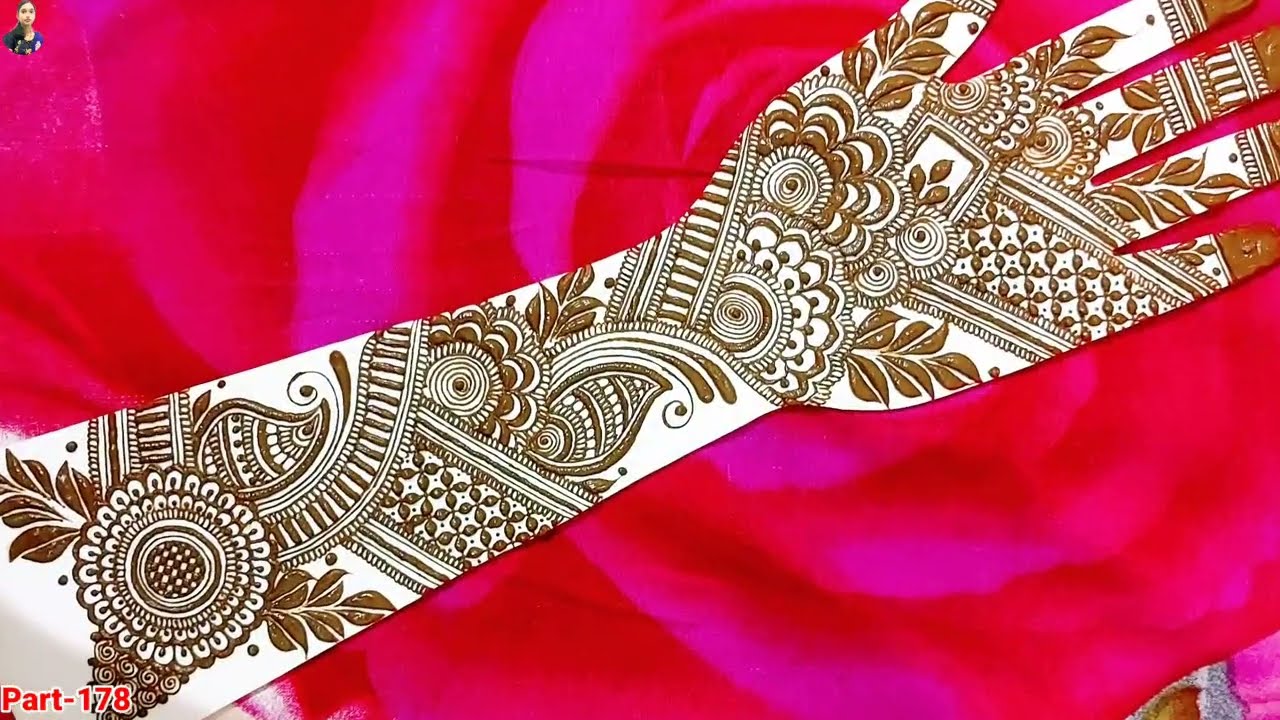 Trending flower pattern mehndi designs / new stylish full hand wedding mehndi designs 2025 #mehndi 