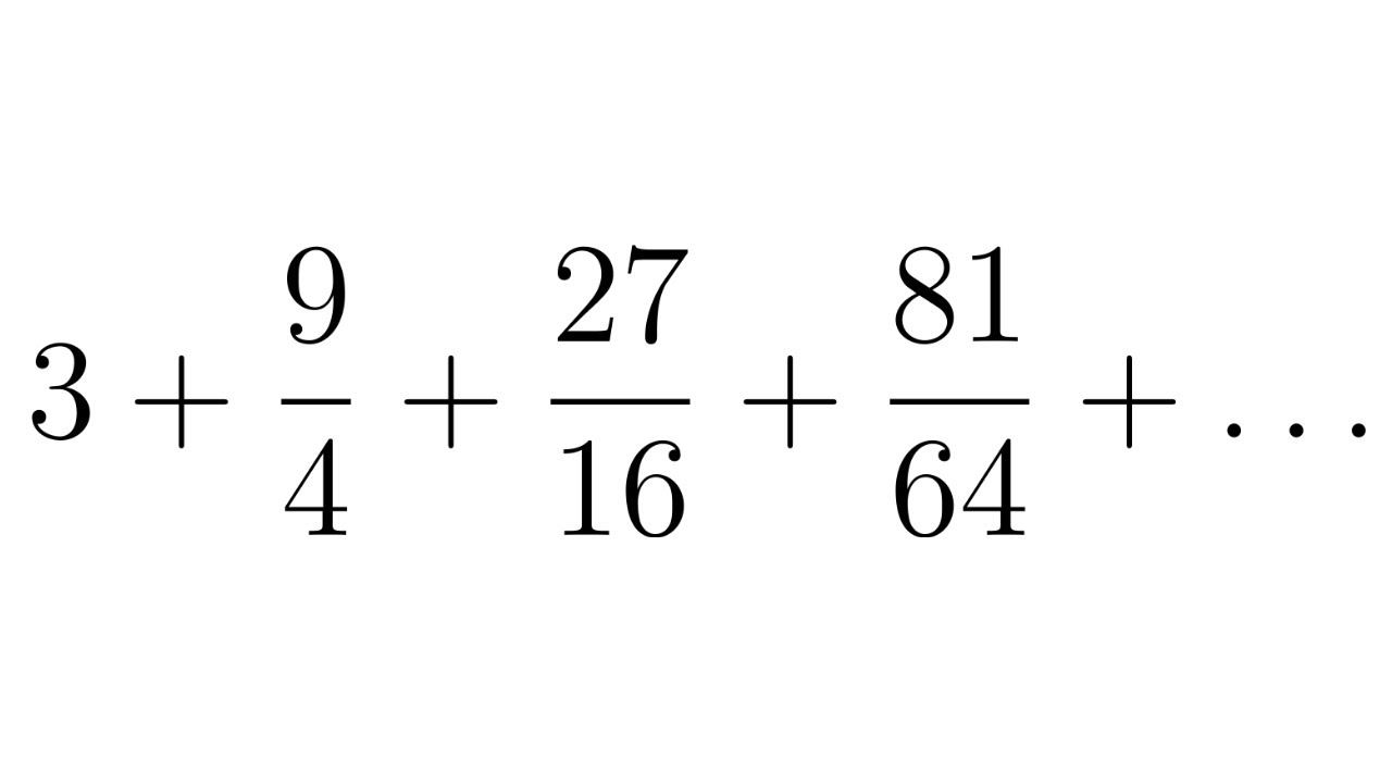 Determine whether the Infinite Geometric Series Converges or Diverges and Find the Sum