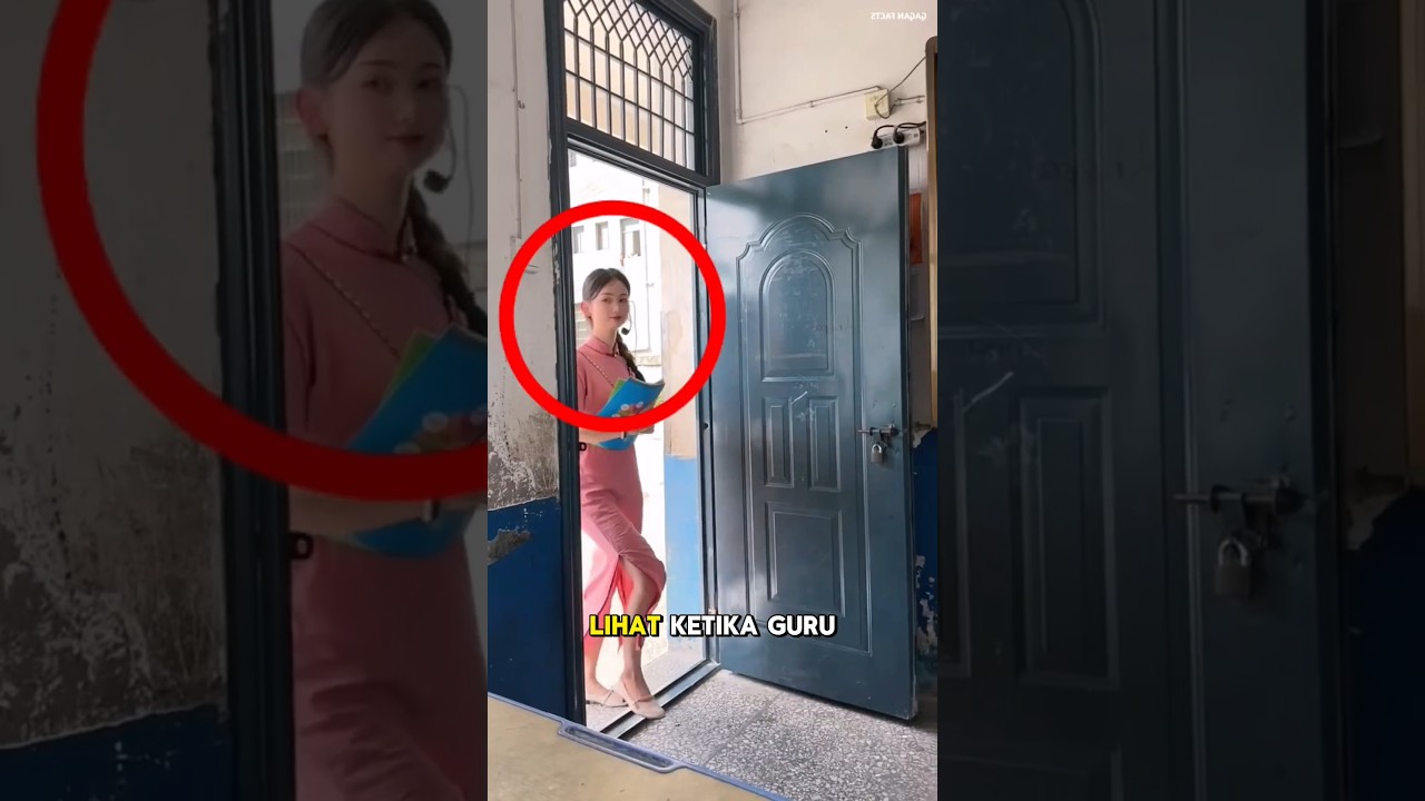 Tak dipercaya… guru ini datang ke kampus basah kuyup karena hujan 😟 #shortsvideo