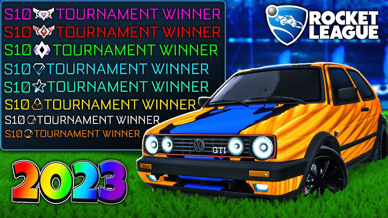 ÉPICO! GANHEI TORNEIOS DO BRONZE AO SUPERSONIC LEGEND SEM PERDER NO ROCKET LEAGUE (versão 2023)