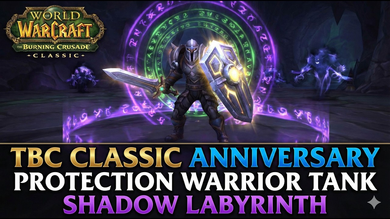TBC Classic Anniversary Protection Warrior Tank Shadow Labyrinth Dungeon