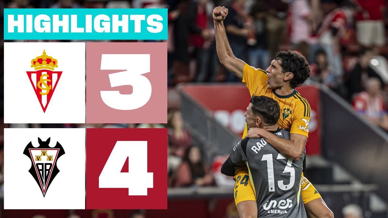 REAL SPORTING 3 - 4 ALBACETE BP | RESUMEN LALIGA HYPERMOTION
