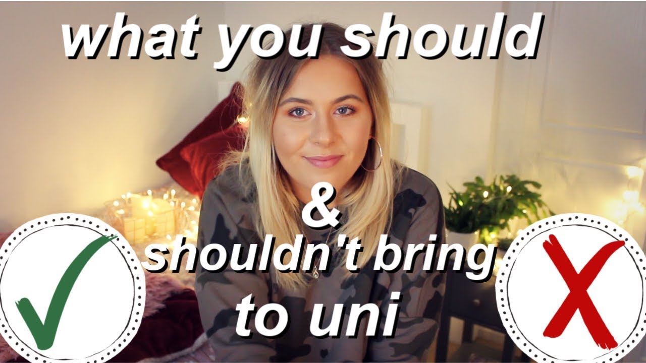 what you should (and shouldn't) bring to university | uni packing essentials