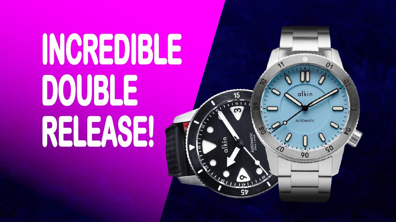 Incredible Double Release - Alkin Model 3 - Diver & Dual Time