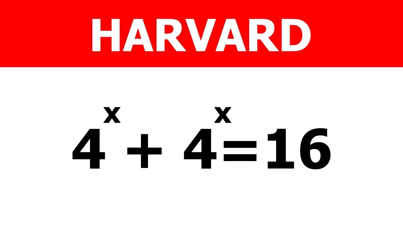 HARVARD | ¿Puedes Resolver Este Problema Matemático? | X=?