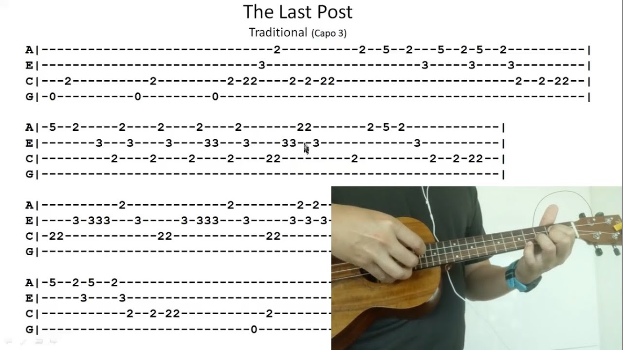 The Last Post ukulele tutorial and tab (easy version)