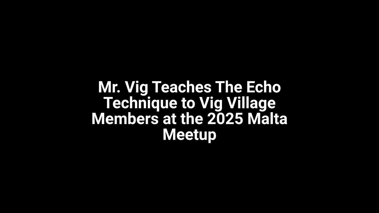 Echo Technique - English Speaking Exercise with Mr. Vig